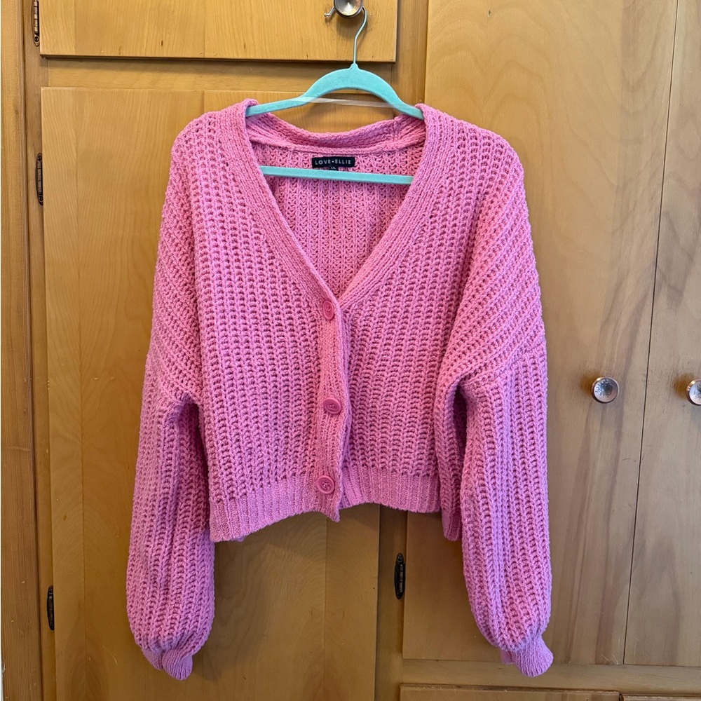 Love Ellie - Audrey Cropped Button Front Sweater
